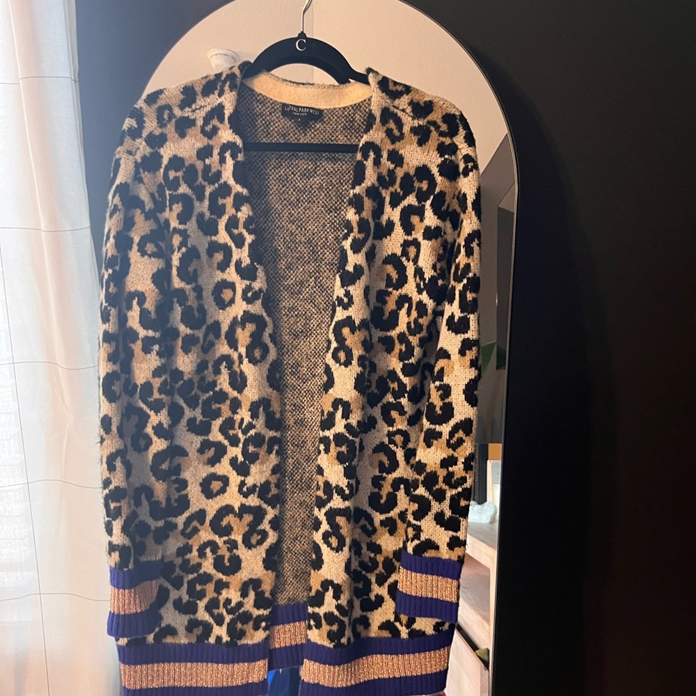 So cute!  Central Park West boutique purchased cardigan. Size small, oversized